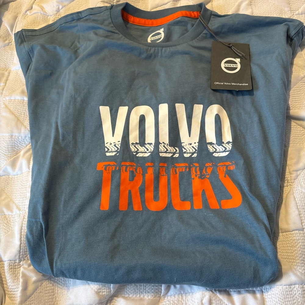 Trucks Blue and Orange Men's T-Shirt